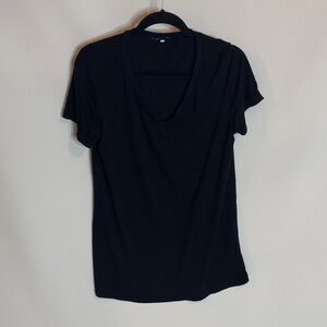 Besfly Women's Black Short Sleeve T-Shirt